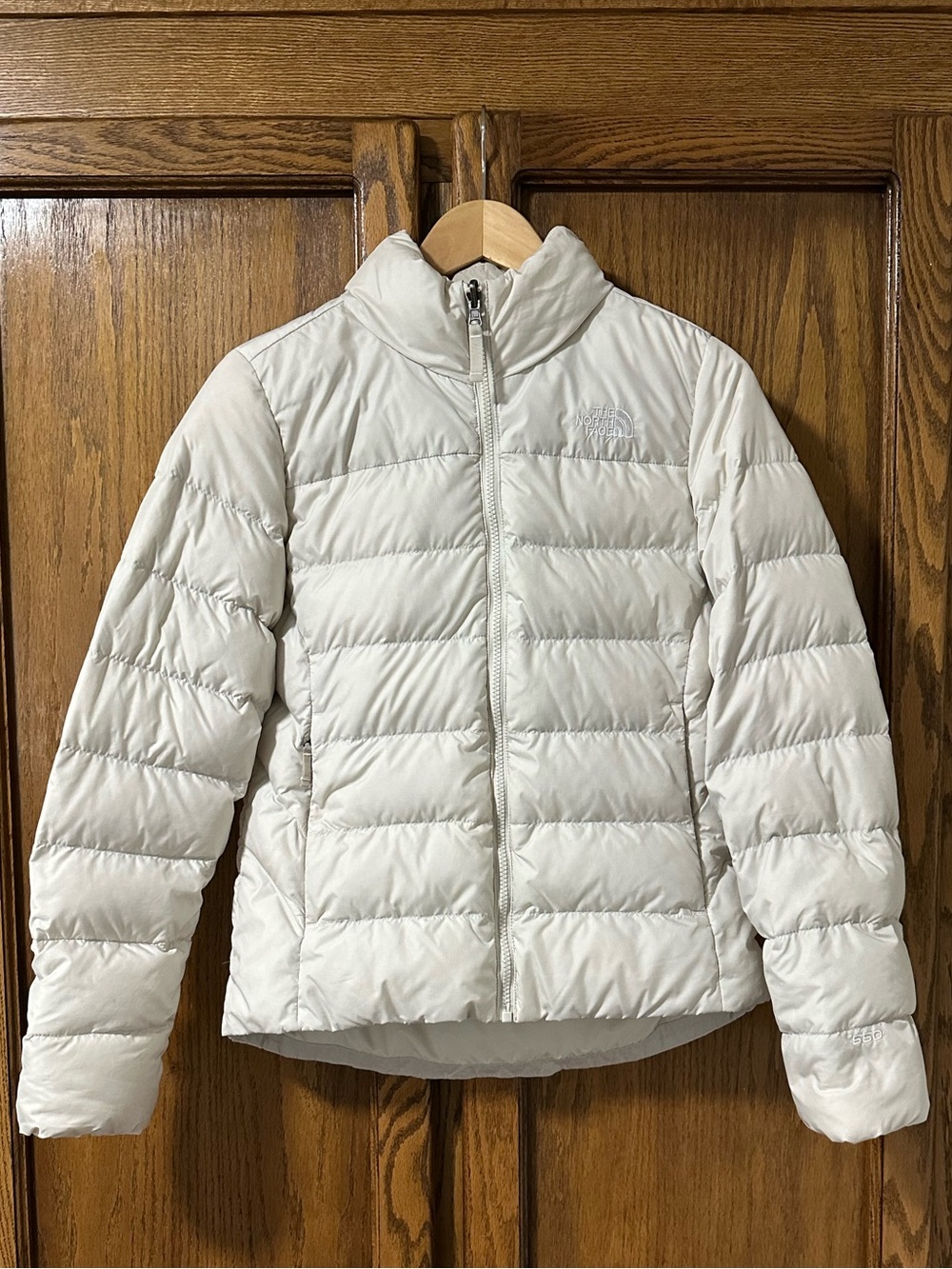 The North Face Women’s Minoqua Goose Down Puffer Jacket Off White Sz M
